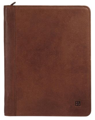 Bodenschatz Dokumententasche BODENSCHATZ, Herren, Gr. B/H/T: 25cm x 33cm x 2cm onesize, braun, Leder, leicht gl&auml;nzend, unifarben, Taschen Dokumententasche, echt L