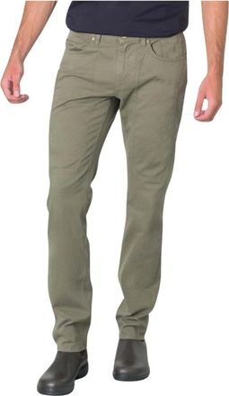 Jeckerson Heren Katoenen Slim Fit Vijf Zakken Broek - Heren - Chinos - Groen - W30 - Katoen - Broeken