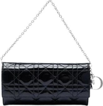 Dior Pre-owned Clutches, female, Black, Size: ONE SIZE Pre-owned Wallet on Chain