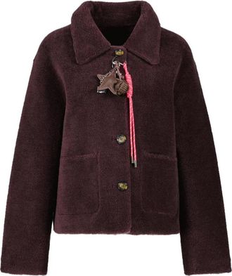 Oakwood Virginia Jas - Dames - Fleece jassen - Paars - L - Wol - Fitness