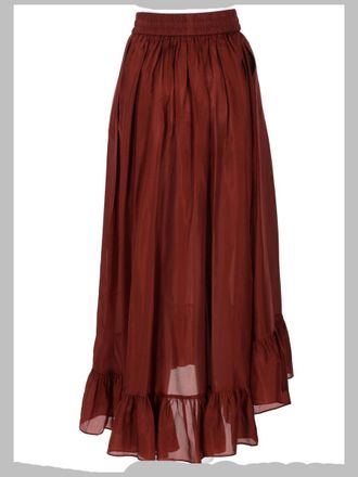 Zimmermann Aster Maxi Skirt - Red