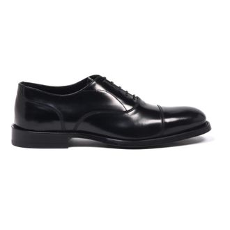 Baldinini Gekreukt Lederen Veterschoen - Heren - Nette schoenen - Zwart - 42 EU - Leer - Schoenen