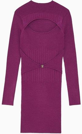 Patrizia Pepe Purple Viscose Casual Womens Dress