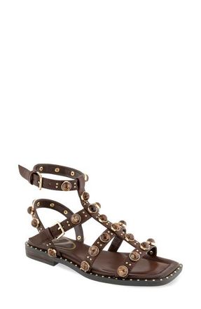 Kenneth Cole Ruby Stones Ankle Strap Sandal in Dark Brown at Nordstrom, Size 5.5