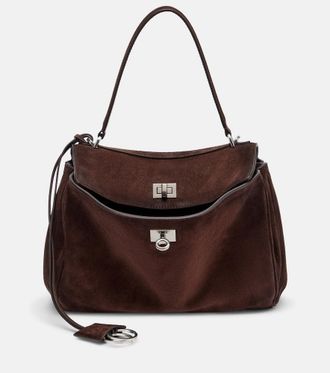 Balenciaga Borsa a spalla Rodeo Small in camoscio