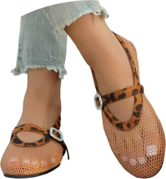 Generic Womens Casual Shoes for Everyday Comfort Flat Slip-Ons with Minimalist Solid Color Design for Spring and Autumn (Brown, 5.5)