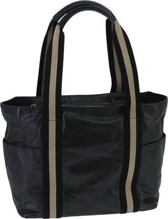 Bally Vintage Tote Bag Leather Leather Tote Bag Bag (Pre-Owned)
