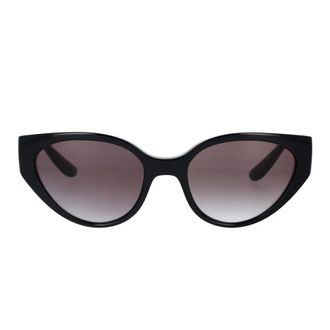Dolce & Gabbana Sunglasses, female, Black, 54 MM, Cat-eye Sunglasses with Iconic Logo