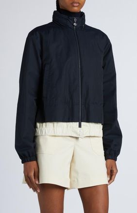 Moncler Janze Nylon Jacket in Navy Blue at Nordstrom, Size 2