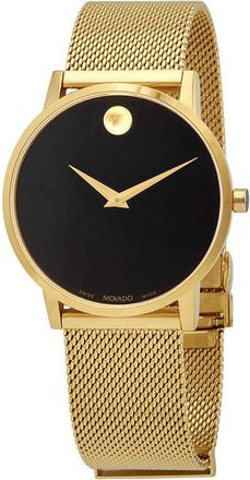 Movado Museum Classic Quartz Black Dial Watch 0607396