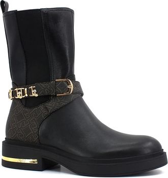 Liu Jo Logo Chelsea Boots - Dames - Chelseaboots - Zwart - 37 EU - Leer - Schoenen