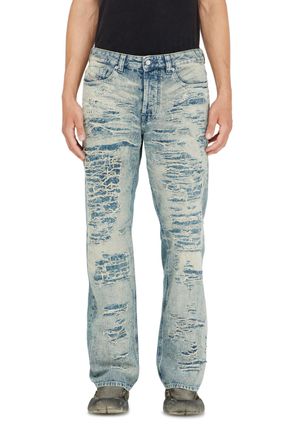 Diesel Relaxed Jeans Regular Waist 1980 D-Eeper, Medium blue, Button fly