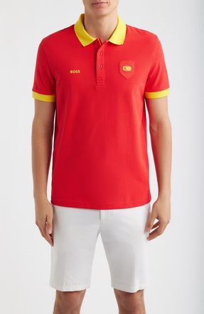 BOSS Lux Paddy Cotton Polo in Spain at Nordstrom, Size Xx-Large