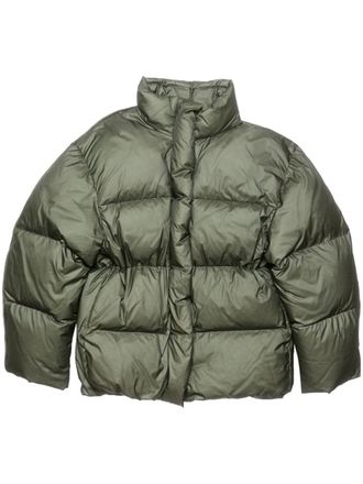 Acne Studios fitted-waist puffer jacket - women - Nylon/Duck Down/Nylon/Duck Feathers - 32 - Green