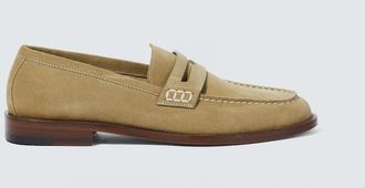 Manolo Blahnik Perry suede loafers