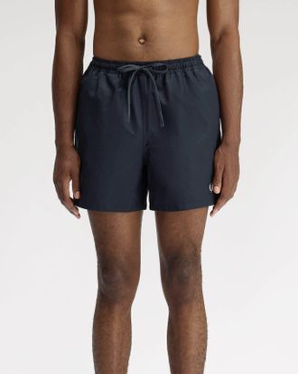 Fred Perry Mens Swimshorts in Dark Blue Recycled Material - Size X-Large