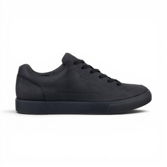 Ecco Ecco Zwarte Leren Waterdichte Sneaker Sneakers Schoenen voor Mannen - Soft 10