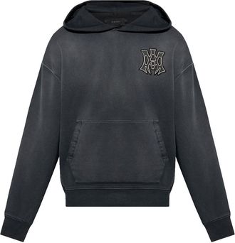 Amiri logo-embroidered hoodie - Black