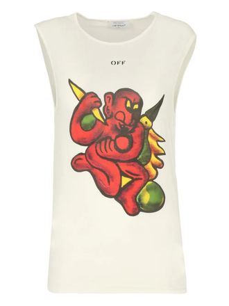 Off-white graphics T-shirt - men - Fabric - S - Neutrals