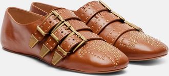Chlo&eacute; Chlo&eacute; Susanna studded leather ballet flats