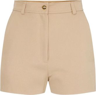 Elisabetta Franchi Korte Broeken, Dames, Beige, M, Korte Honing Top Elegante Stijl