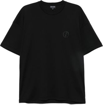 Giorgio Armani Zwarte T-shirt voor mannen - Heren - T-shirts - Zwart - XL - Tops