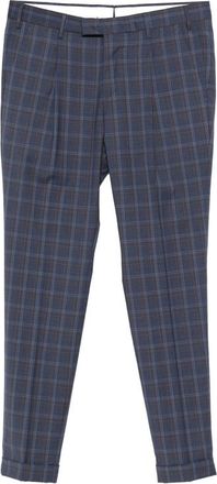 Pantaloni Torino Check-pattern Pleated Trousers
