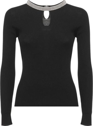 D.exterior Jersey de cuello redondo - Knitwear - Mujer - Negro - XS