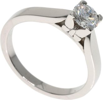 Van Cleef & Arpels Platinum Platinum 950 Band Ring (Pre-Owned)