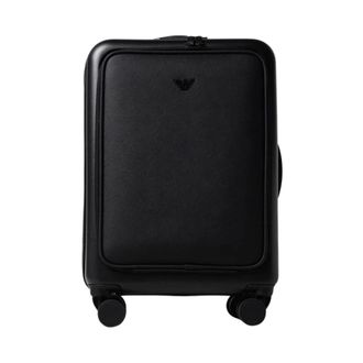 Emporio Armani Cabin Bags, male, Black, Size: ONE SIZE Durable Travel CarryOn Suitcase