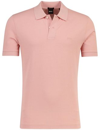 HUGO BOSS Roze katoenen pique poloshirt Boss Black Pallas