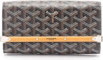 Goyard Black Multi-Color Coated Canvas Wood Pouch (Pre-Owned)