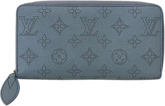 Louis Vuitton Pre-owned Wallets, female, Blue, Size: ONE SIZE Pre-owned Mahina Long Wallet