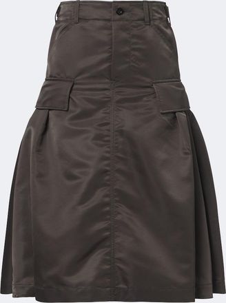sacai Twill midi skirt