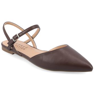 Journee Collection Journee Womens SuperNatural Shades Martine Flats