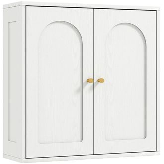 HOMCOM Armario de pared 60x20x60 cm blanco
