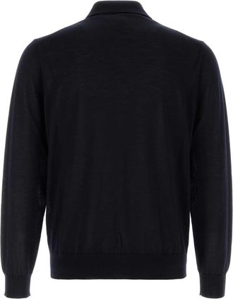 Prada Wool Polo Shirt - Navy