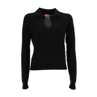 Diesel M-Lilli TOP - Dames - Ronde hals truien - Zwart - L - Truien & Vesten