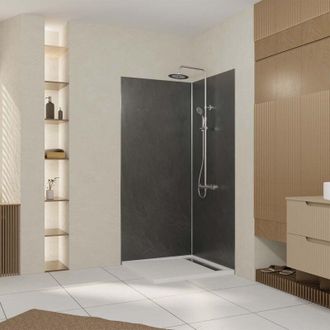 Aurlane Pack 2 Paneles Murales Piedra Piedra 90x210 Cm + Perfiles Cromos