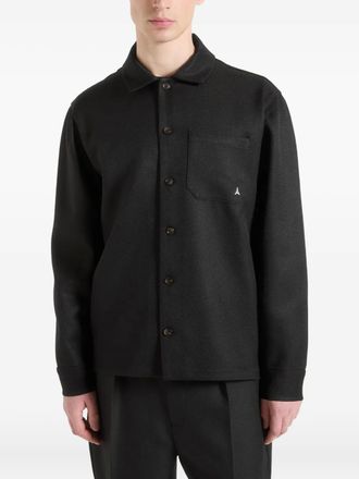 Manière De Voir Valentin tailored overshirt - men - Polyester - S - Black