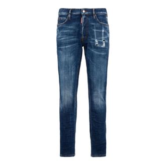 Dsquared2 Slim-fit Jeans, male, Blue, Size: 2XL Teddy Mini Front Jeans