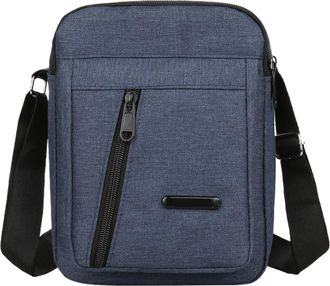 Generic Compatible For Mens Sport Canvas Crossbody Bag Versatile Adjustable Suitable for Business and Casual(Blue)