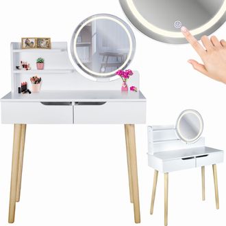 OEM Tavolo Da Trucco Scandinavo Con Specchio A Led Scandi