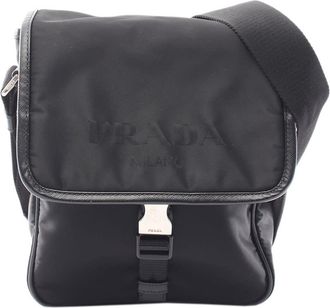 Prada Pre-owned Prada Saffiano Trimmed Tessuto Buckle Messenger Bag Unisex FVIX7VCO4WQDWRQI
