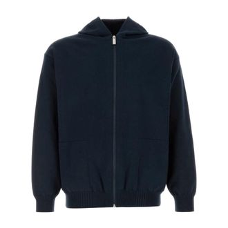 Herno Zip-throughs, male, Blue, Size: XL Laminar Hoodie