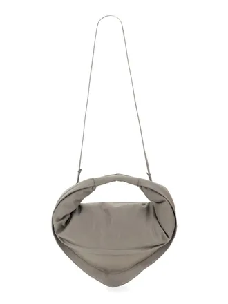 Federico Cina Womens Tortellini Bag Grey Calfskin Shoulder