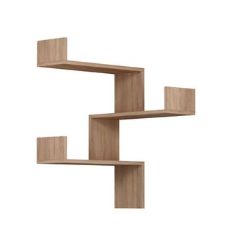 DRAWER Estanter&iacute;a de esquina de pared de madera l60cm - madera clara