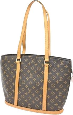 Louis Vuitton Pre-owned Tote Bags, female, Brown, Size: ONE SIZE Pre-owned Canvas Tote Bag