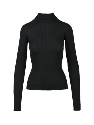 Sportmax Fitted Ribbed Virgin Wool Sweater by Sportmax