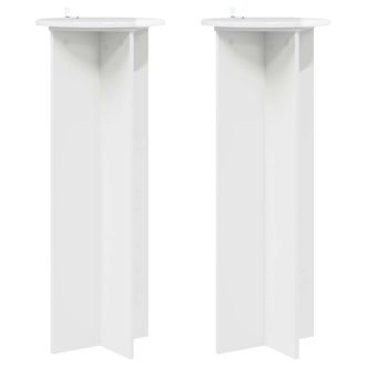 vidaXL Soporte De Plantas 2 Pcs Brillante &Oslash;40 X 100 Cm Vidaxl